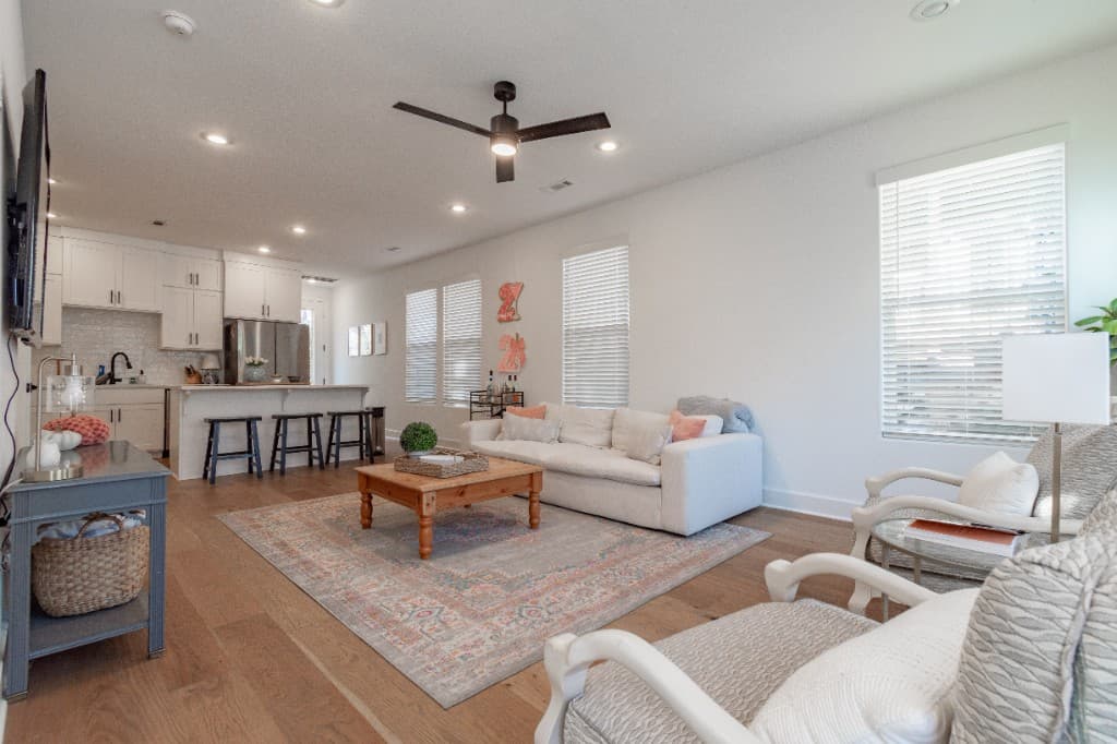 Jenkins Avenue — open-concept living and kitchen